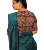 KALAMKARI V NECK 10 INCH HAND  STRECHBLE BLOUSE