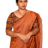 KALAMKARI ROUND NECK 10 INCH HANDS STRECHBLE BLOUSE