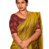 KALAMKARI ROUND NECK 10 INCH HANDS STRECHBLE BLOUSE