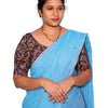 KALAMKARI ROUND NECK 10 INCH HANDS STRECHBLE BLOUSE