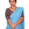 KALAMKARI ROUND NECK 10 INCH HANDS STRECHBLE BLOUSE