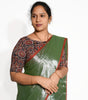 KALAMKARI BOAT NECK OPEN 10 HAND'S STREACHBLE  BLOUSE