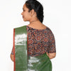 KALAMKARI BOAT NECK OPEN 10 HAND'S STREACHBLE  BLOUSE