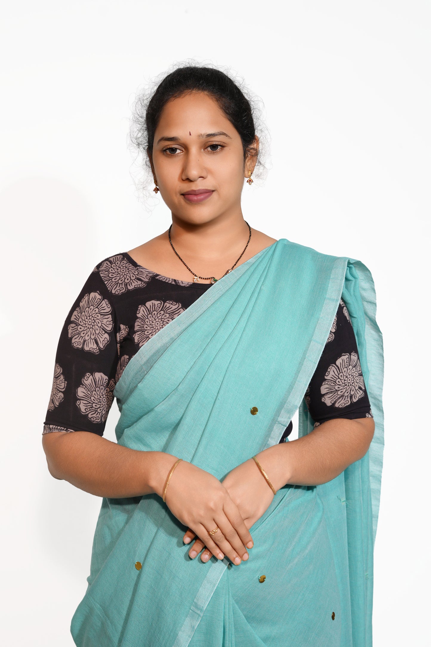 KALAMKARI BOAT NECK OPEN 10 HAND'S STREACHBLE  BLOUSE