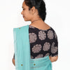 KALAMKARI BOAT NECK OPEN 10 HAND'S STREACHBLE  BLOUSE