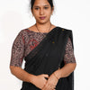 KALAMKARI BOAT NECK OPEN 10 HAND'S STREACHBLE  BLOUSE