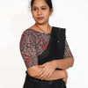 KALAMKARI BOAT NECK OPEN 10 HAND'S STREACHBLE  BLOUSE