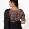 KALAMKARI BOAT NECK OPEN 10 HAND'S STREACHBLE  BLOUSE