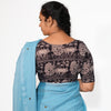 KALAMKARI BOAT NECK OPEN 10 HAND'S STREACHBLE  BLOUSE