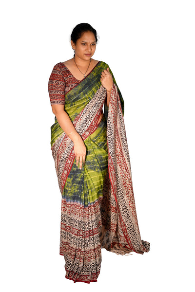 Kalamkari Silk Saree
