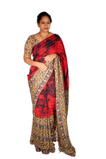 Kalamkari Silk Saree