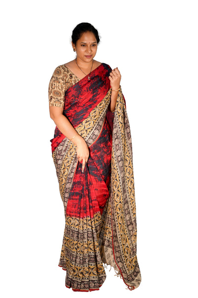 Kalamkari Silk Saree
