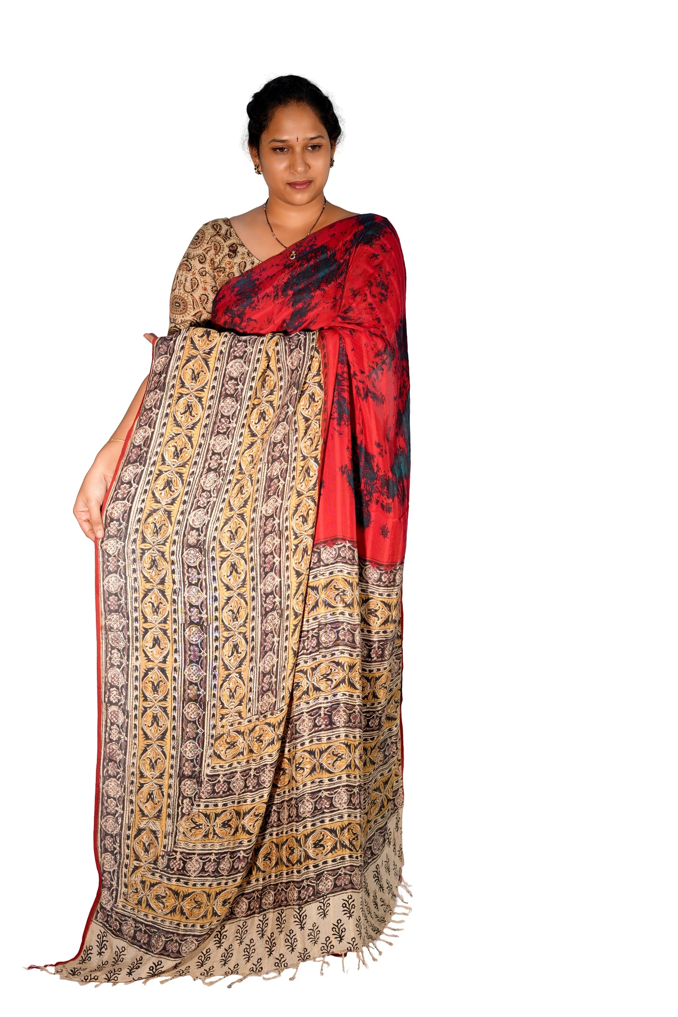 Kalamkari Silk Saree