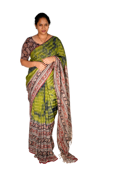 Kalamkari Silk Saree