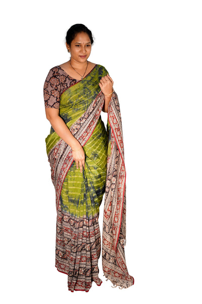 Kalamkari Silk Saree