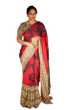 Kalamkari Silk Saree