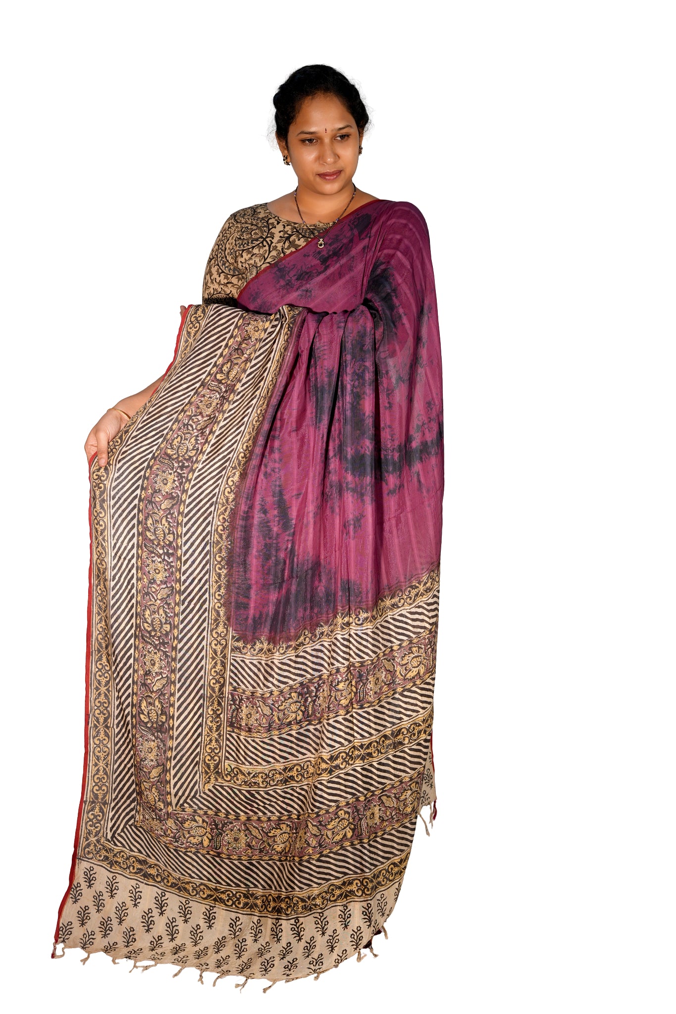 Kalamkari Silk Saree