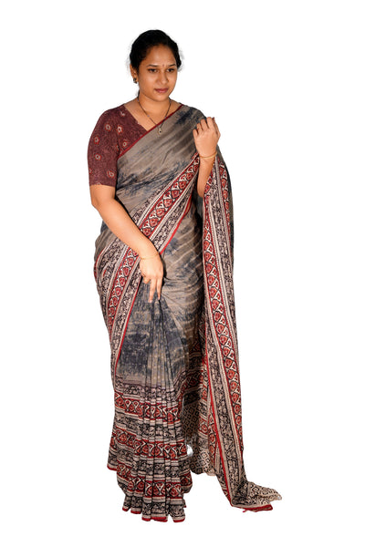Kalamkari Silk Saree