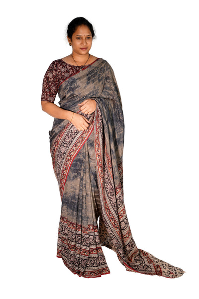 Kalamkari Silk Saree