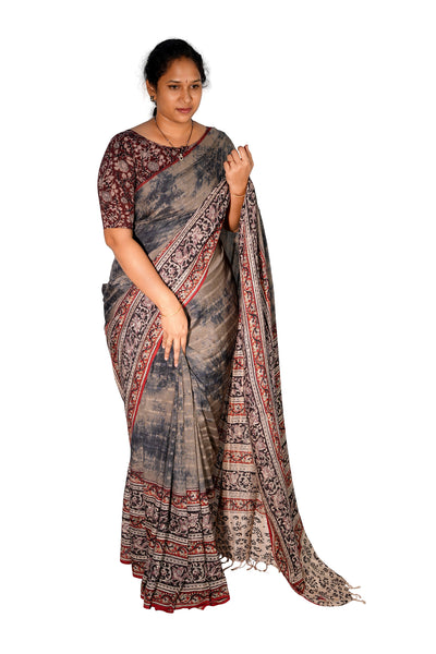 Kalamkari Silk Saree