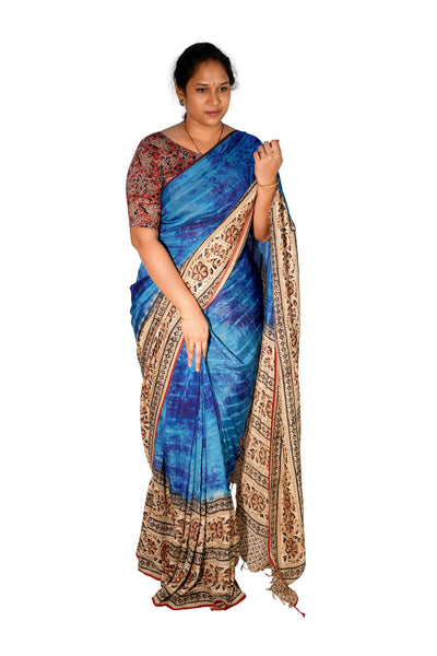Kalamkari Silk Saree