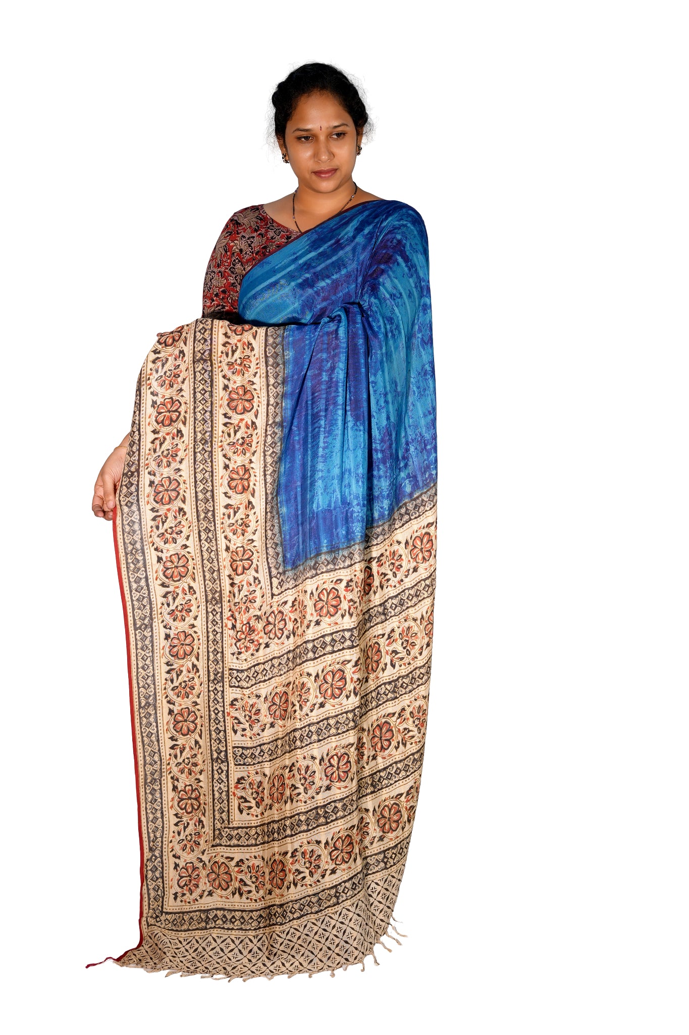Kalamkari Silk Saree