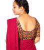 KALAMKARI ROUND NECK 10 INCH HANDS STRECHBLE BLOUSE