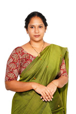 KALAMKARI ROUND NECK 10 INCH HANDS STRECHBLE BLOUSE