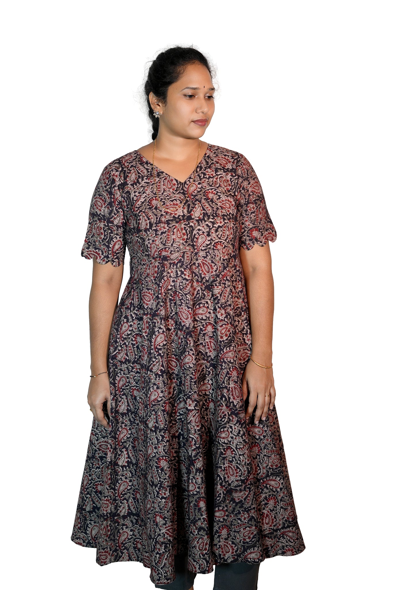 Kalamkari Cotton Umbrella Top