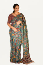 Kalamkari Mul Mul Special Cotton Saree