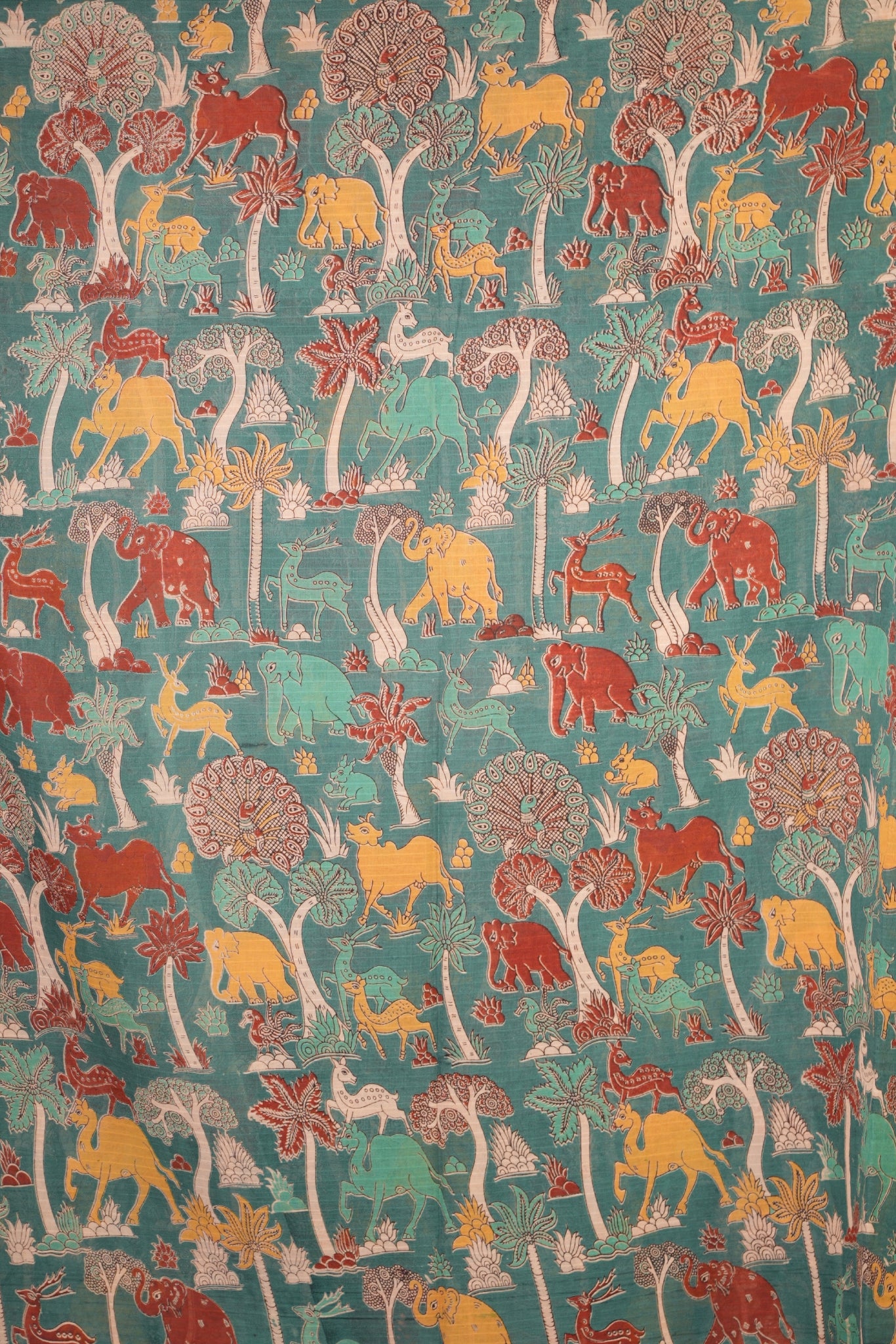 Kalamkari Mul Mul Special Cotton Saree
