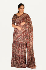 Kalamkari Mul Mul Special Cotton Saree
