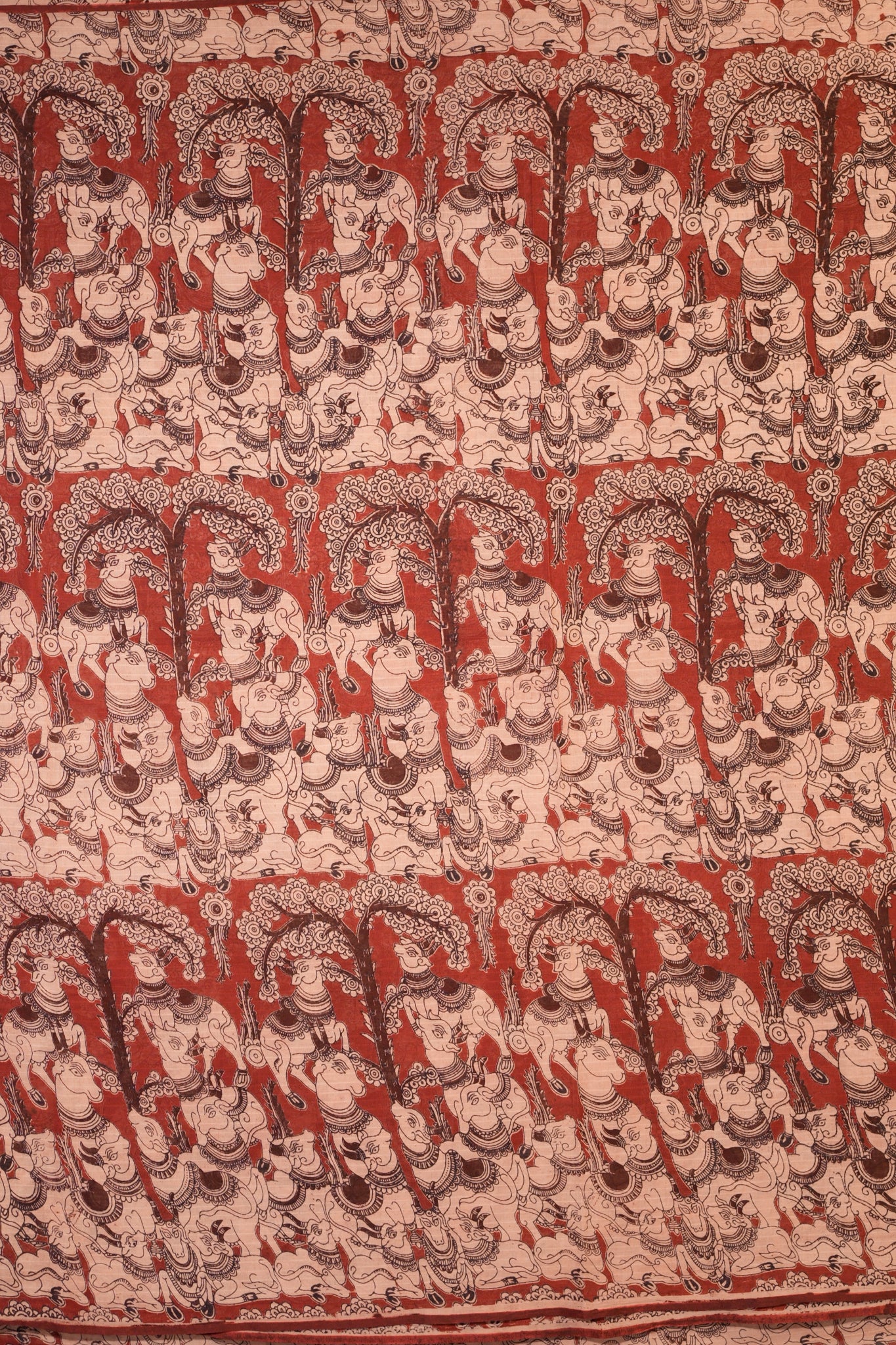 Kalamkari Mul Mul Special Cotton Saree