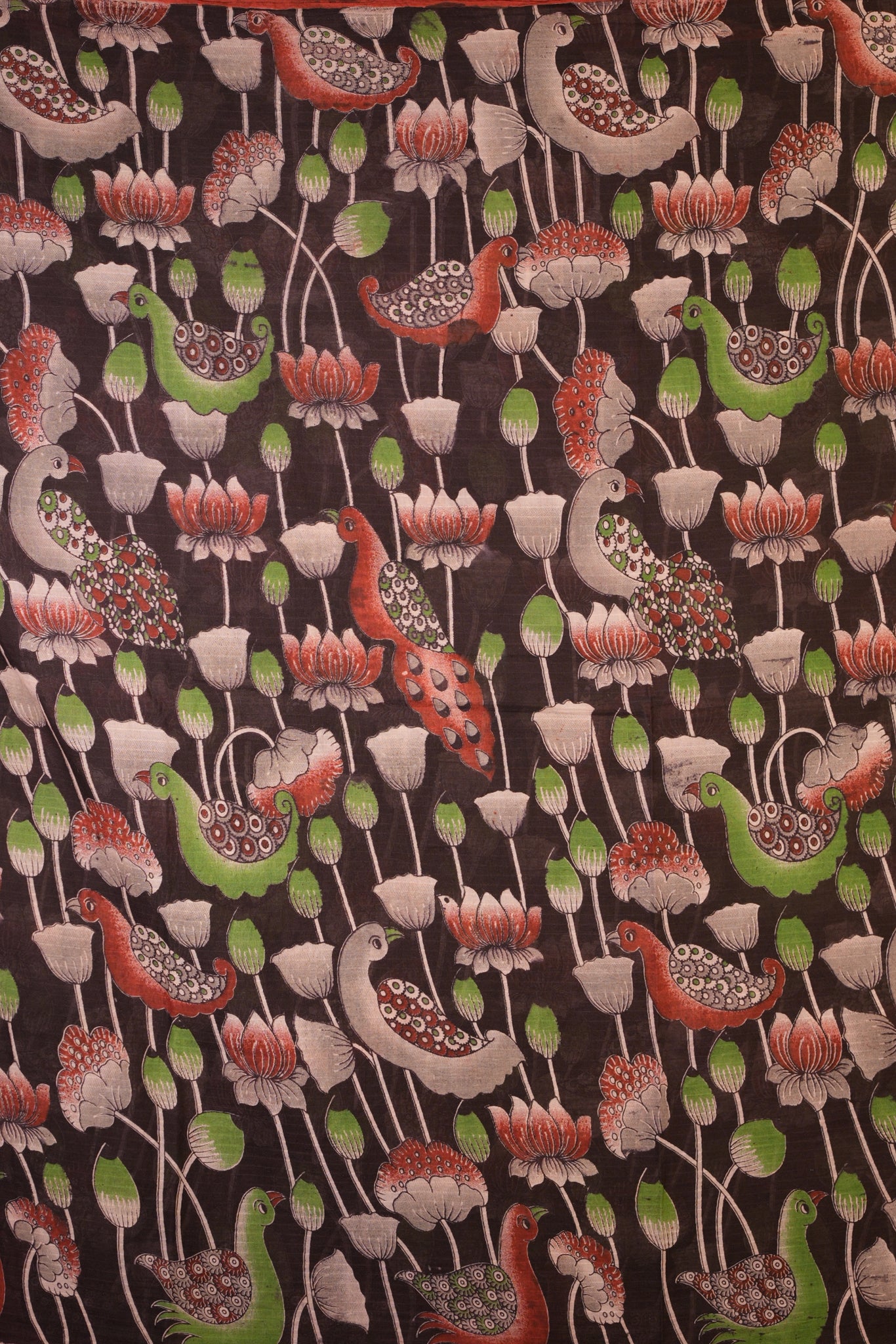 Kalamkari Mul Mul Special Cotton Saree