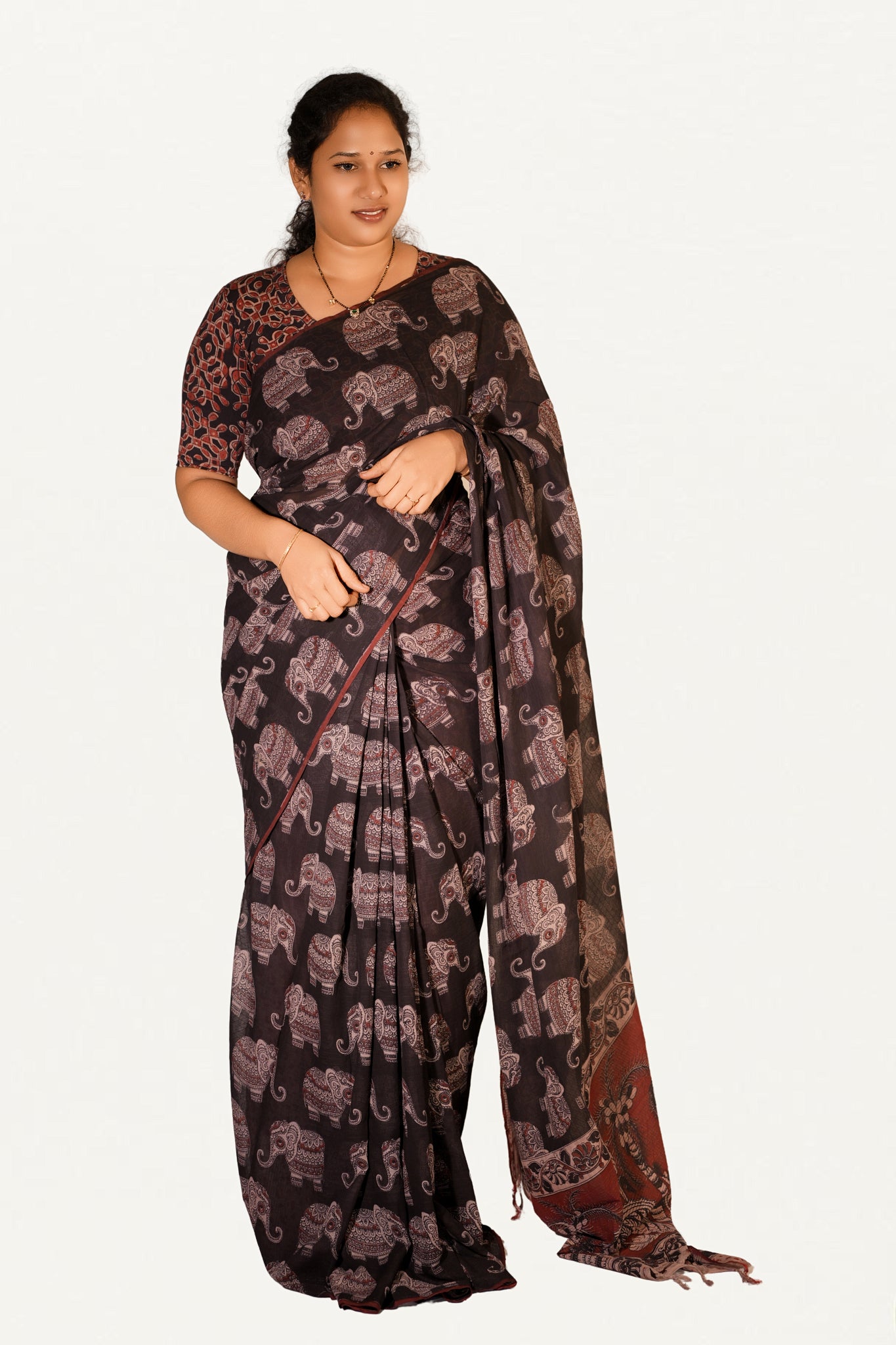 Kalamkari Mul Mul Special Cotton Saree
