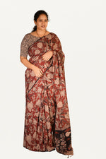 Kalamkari Mul Mul Special Cotton Saree