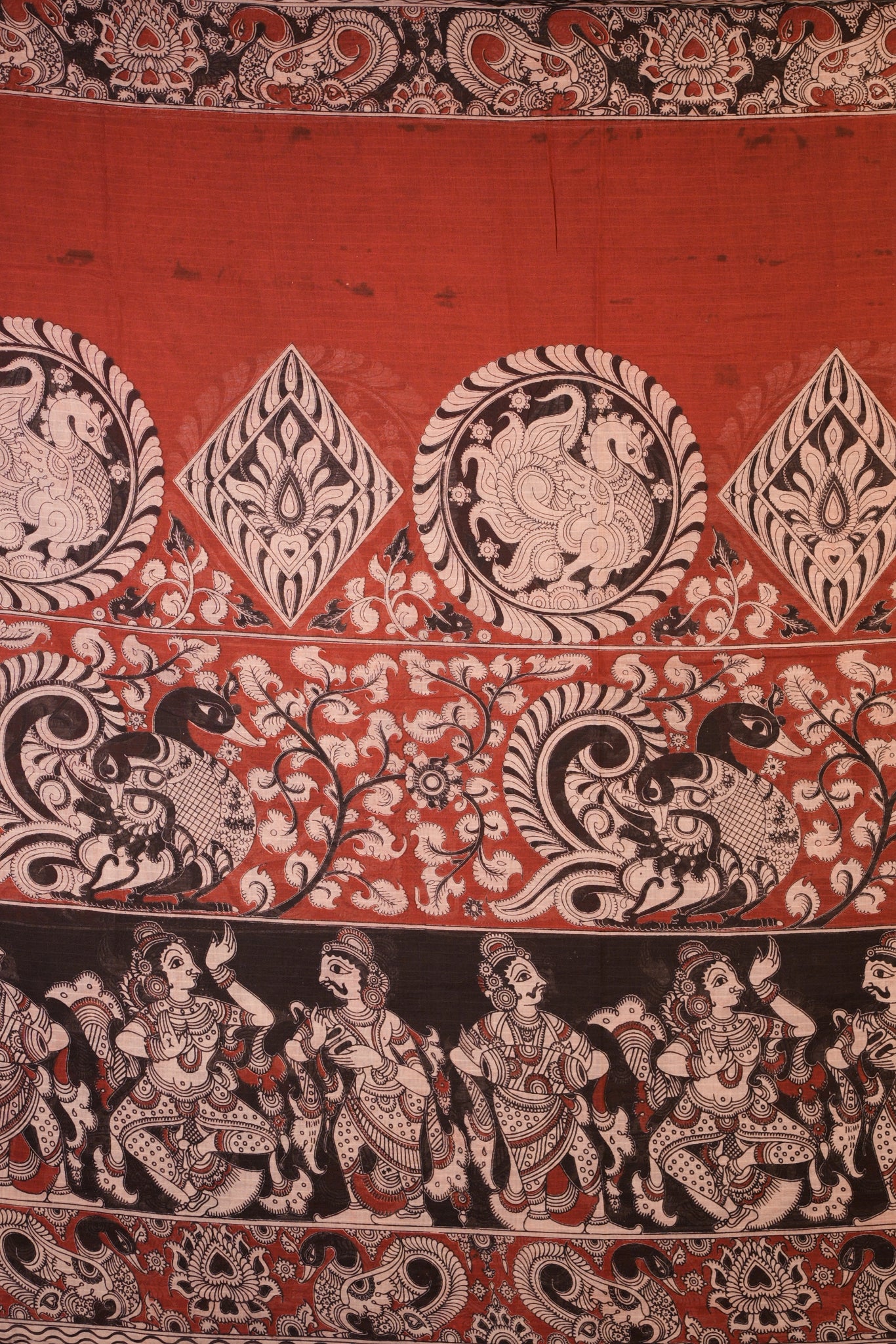 Kalamkari Mul Mul Special Cotton Saree