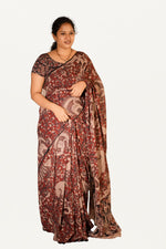 Kalamkari Mul Mul Special Cotton Saree