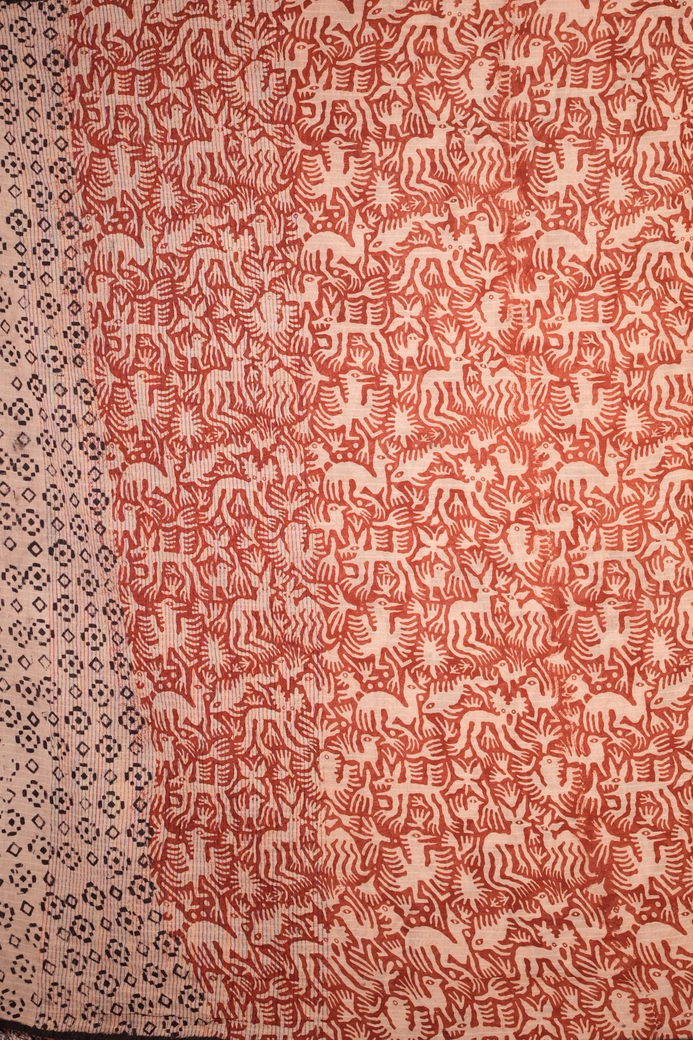 Kalamkari Mul Mul Special Cotton Saree