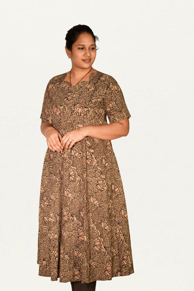 Kalamkari Cotton Umbrella Top