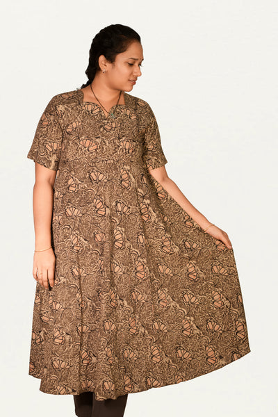 Kalamkari Cotton Umbrella Top