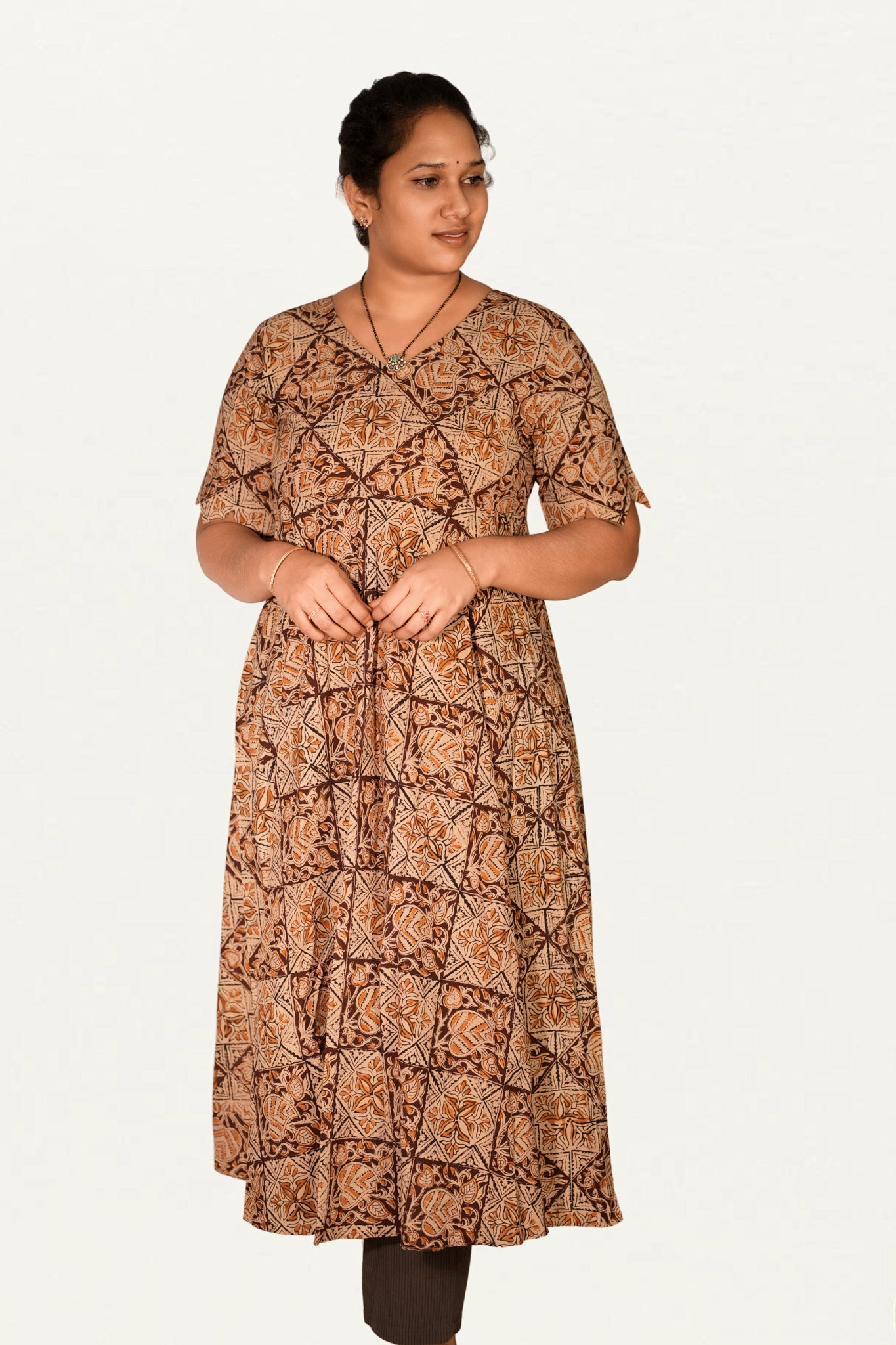 Kalamkari Cotton Umbrella Top