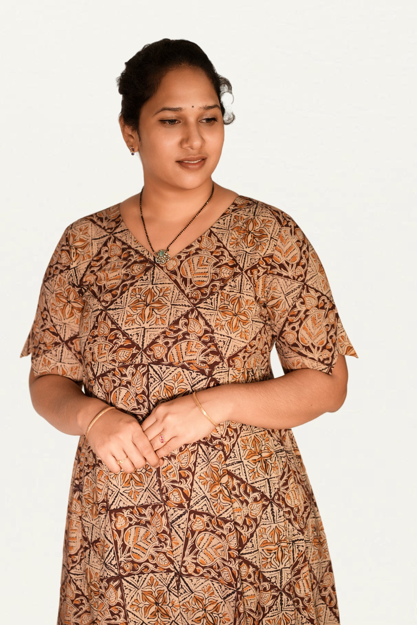 Kalamkari Cotton Umbrella Top