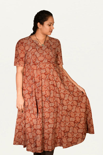 Kalamkari Cotton Umbrella Top
