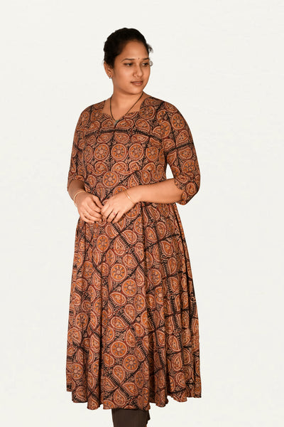 Kalamkari Cotton Umbrella Top