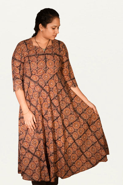 Kalamkari Cotton Umbrella Top