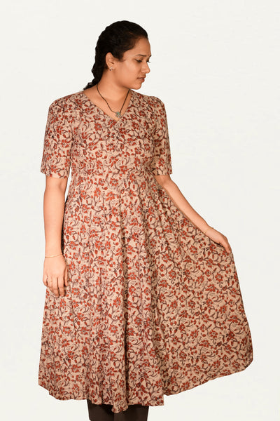 Kalamkari Cotton Umbrella Top