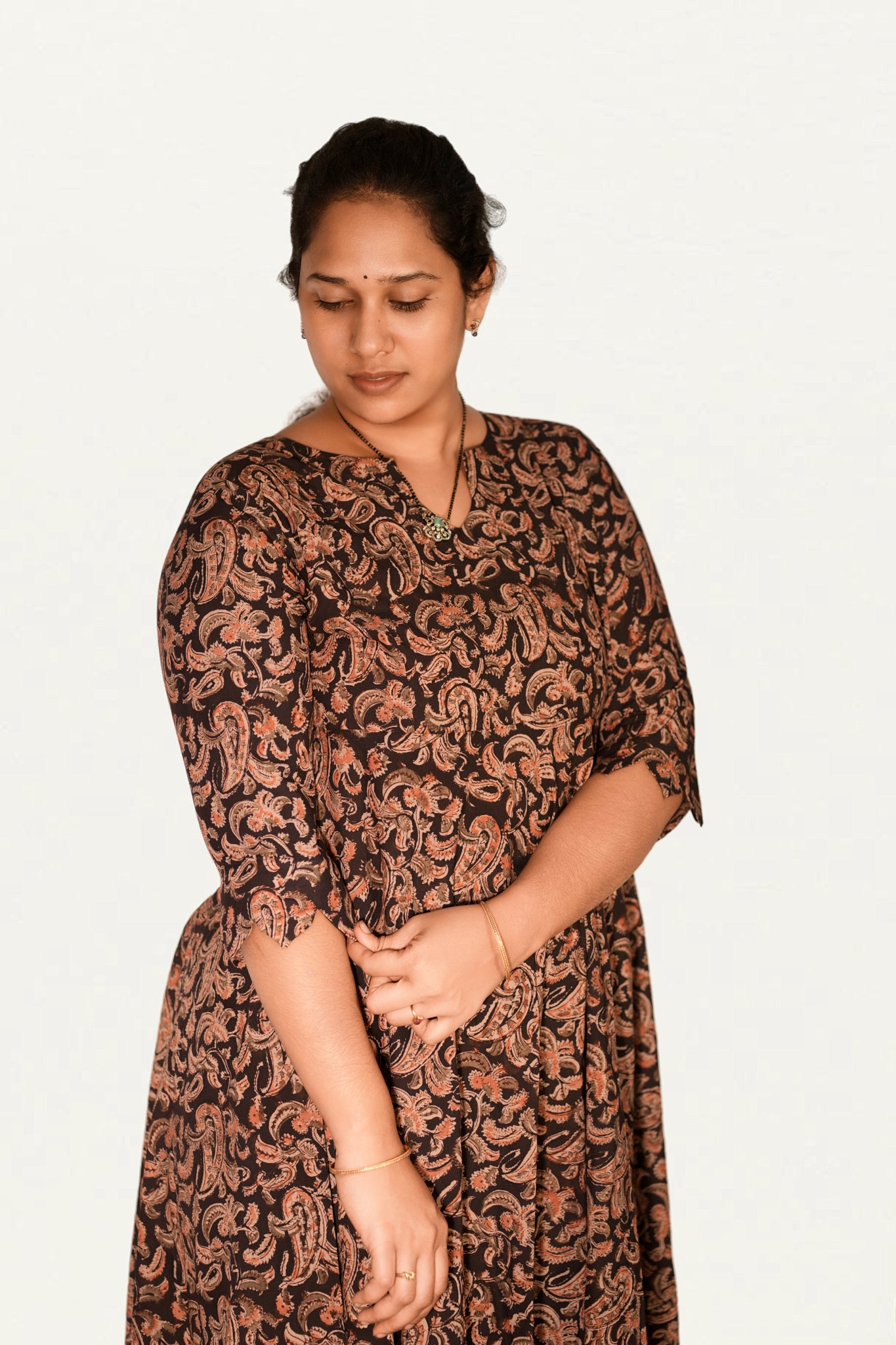 Kalamkari Cotton Umbrella Top