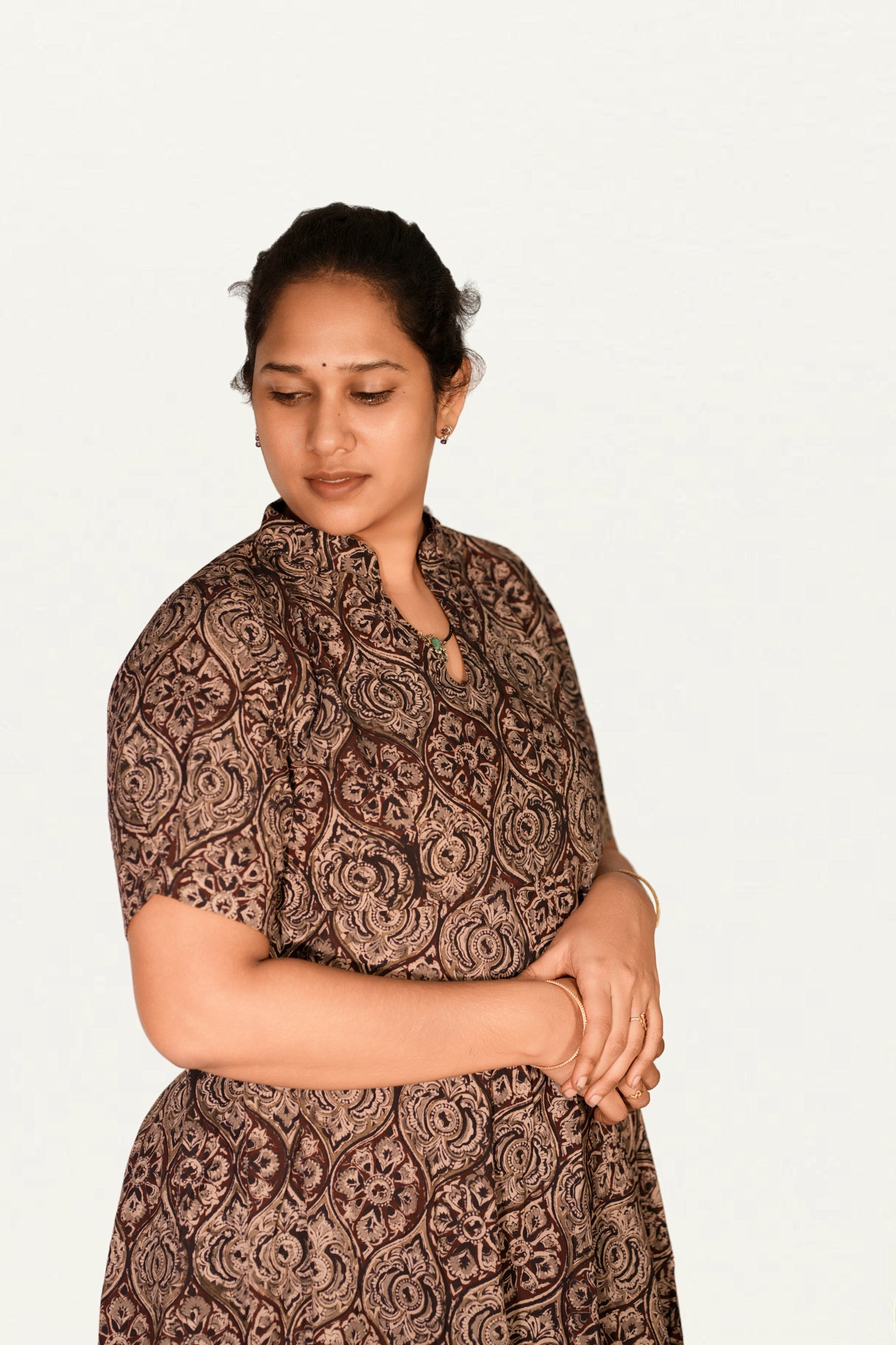 Kalamkari Cotton Umbrella Top