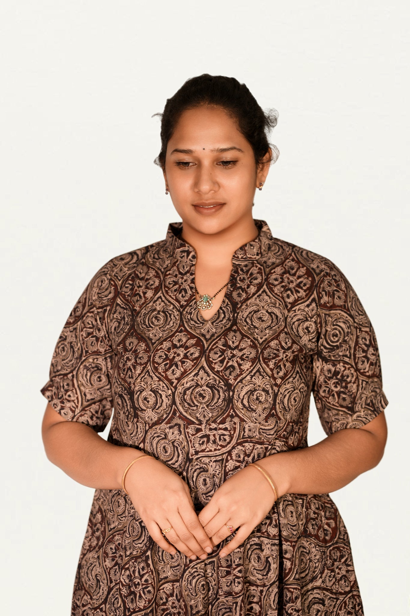 Kalamkari Cotton Umbrella Top